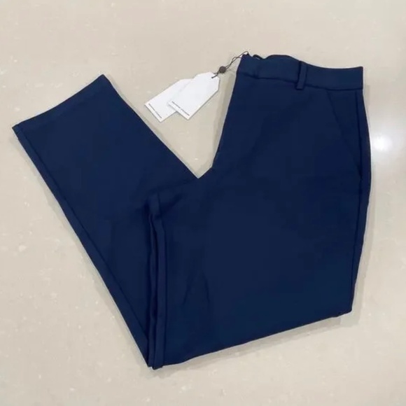 NWT Universal Standard Long Cigarette Pants, Navy SZ 14 - Picture 5 of 6